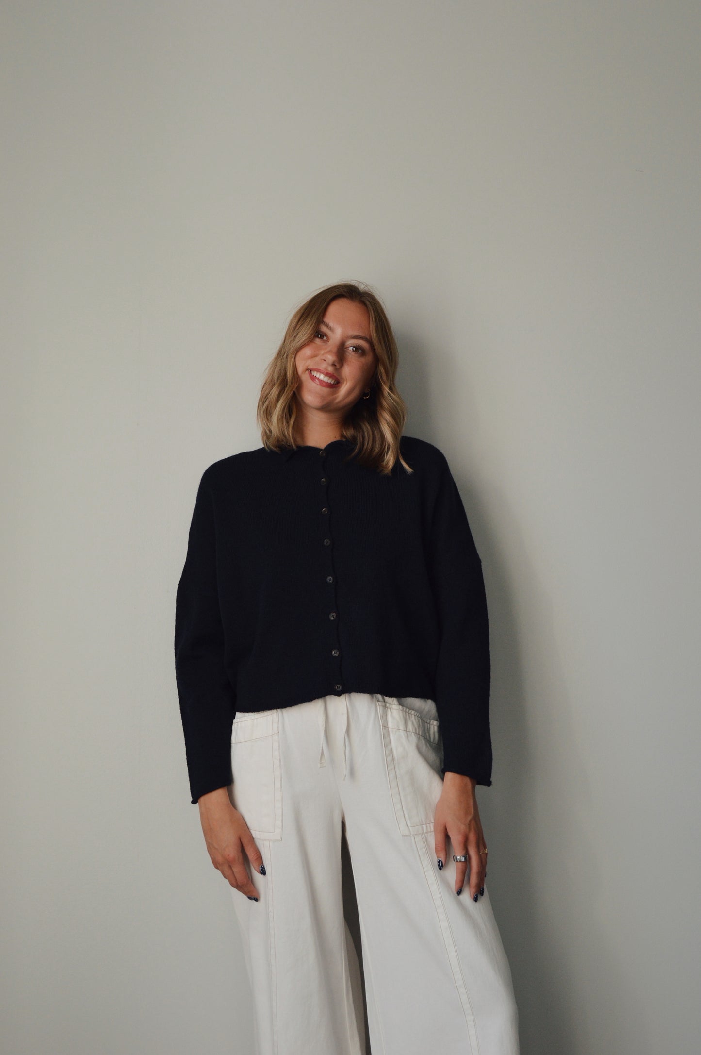 SUNDAY AFTERNOON NAVY CARDIGAN