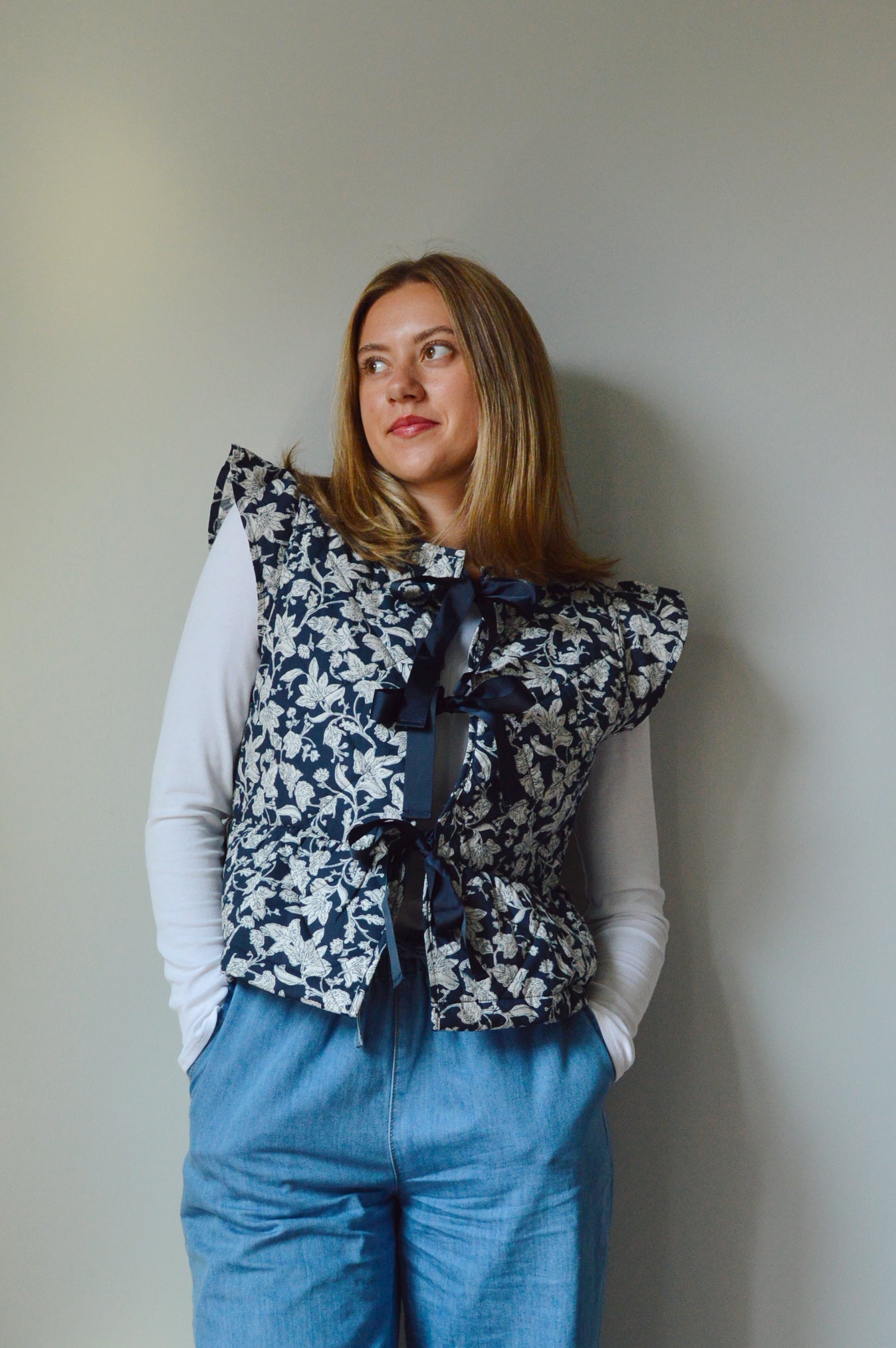 MIDNIGHT FLORAL VEST