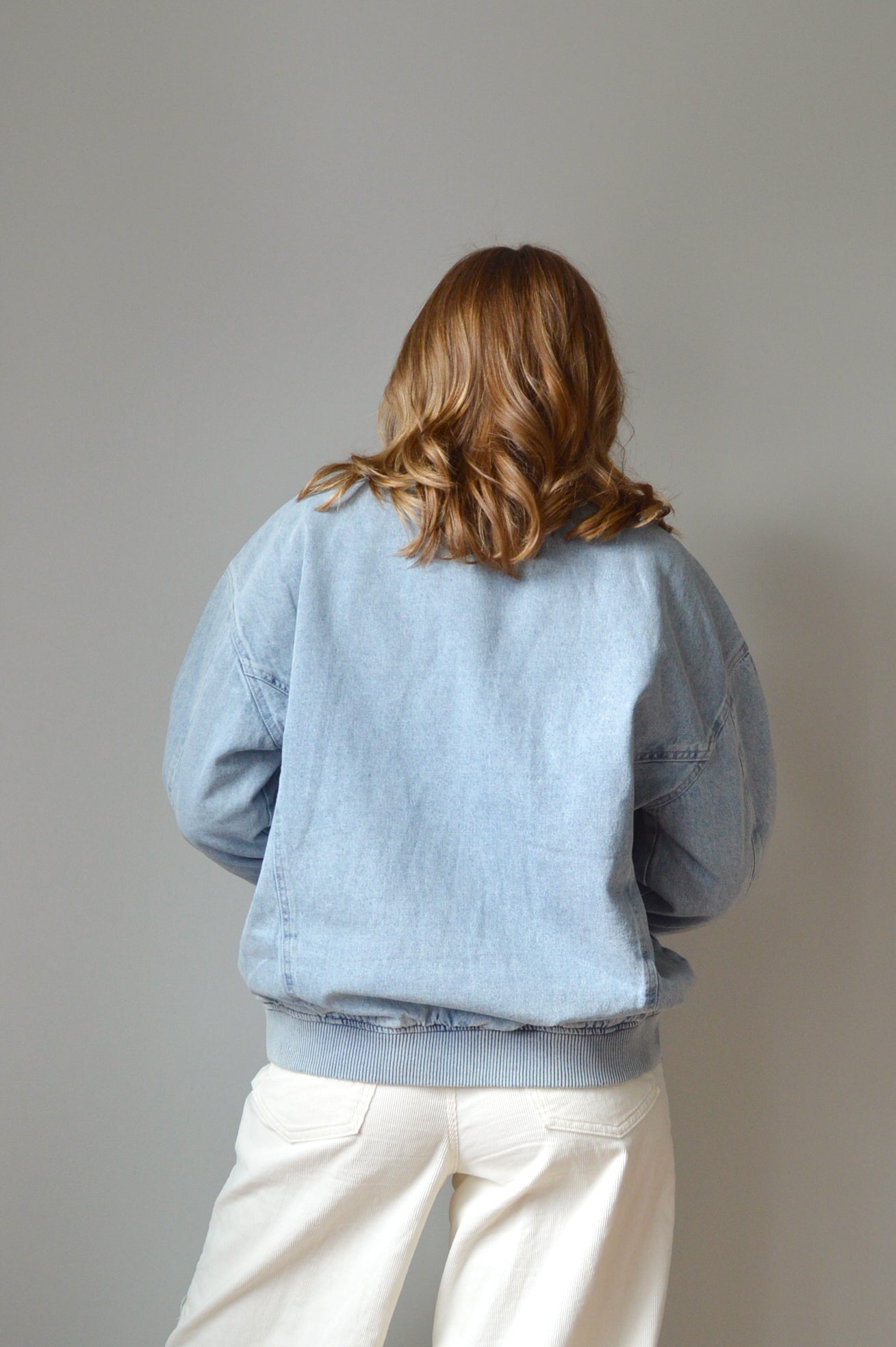 DENIM BOMBER JACKET