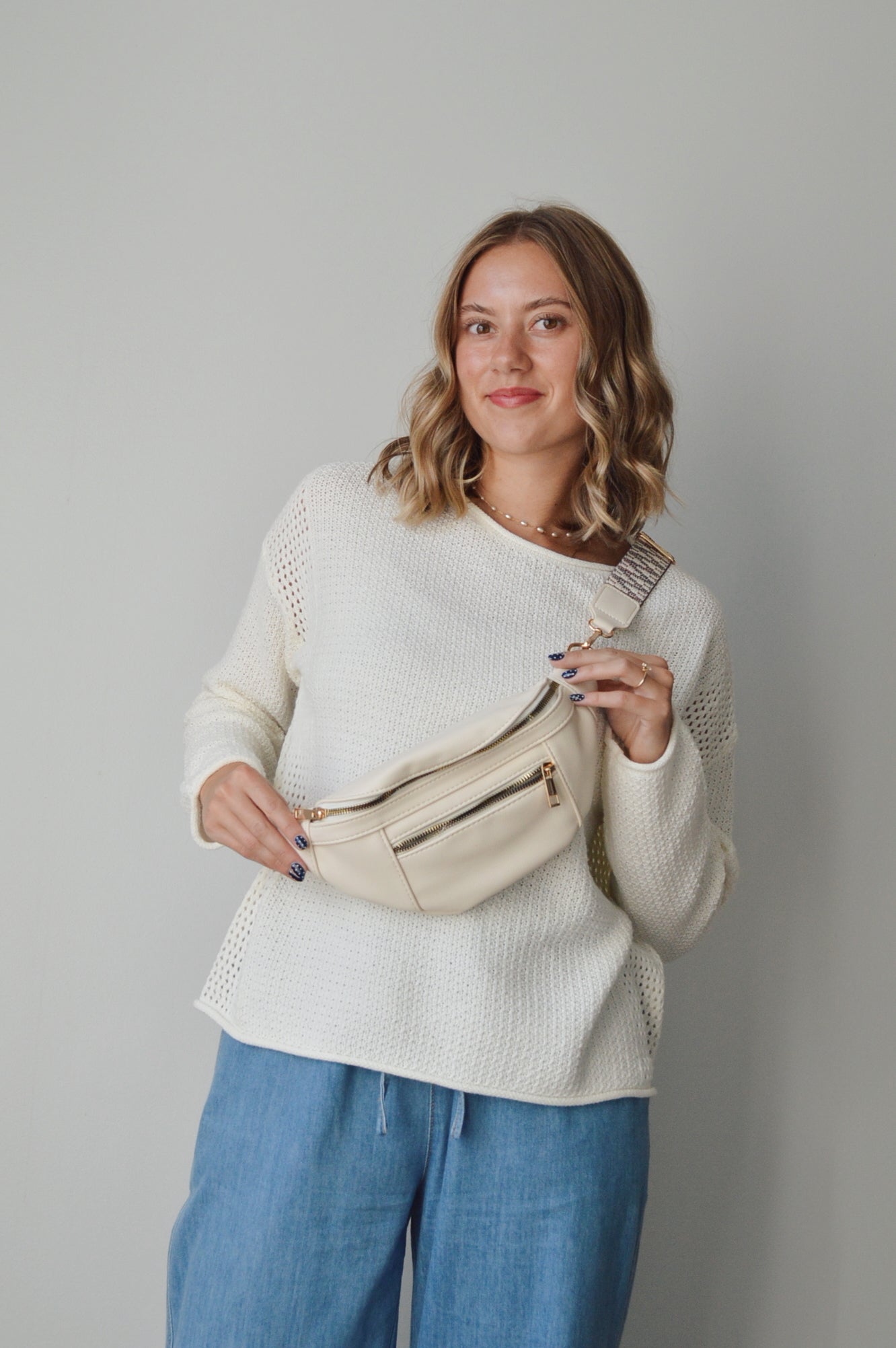FAUX LEATHER FANNY PACK
