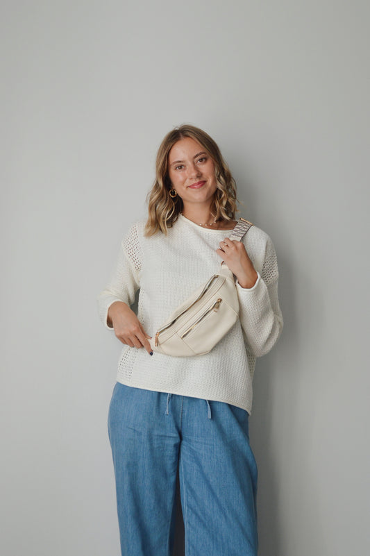 FAUX LEATHER FANNY PACK