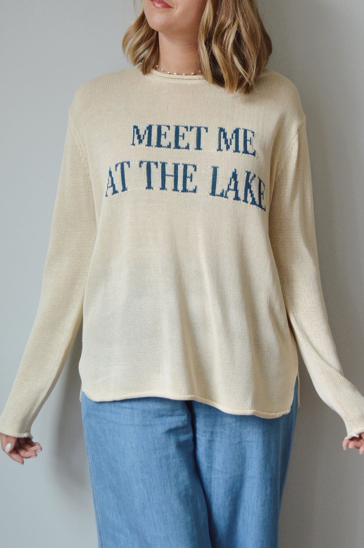 "MEET ME AT THE LAKE" SWEATER