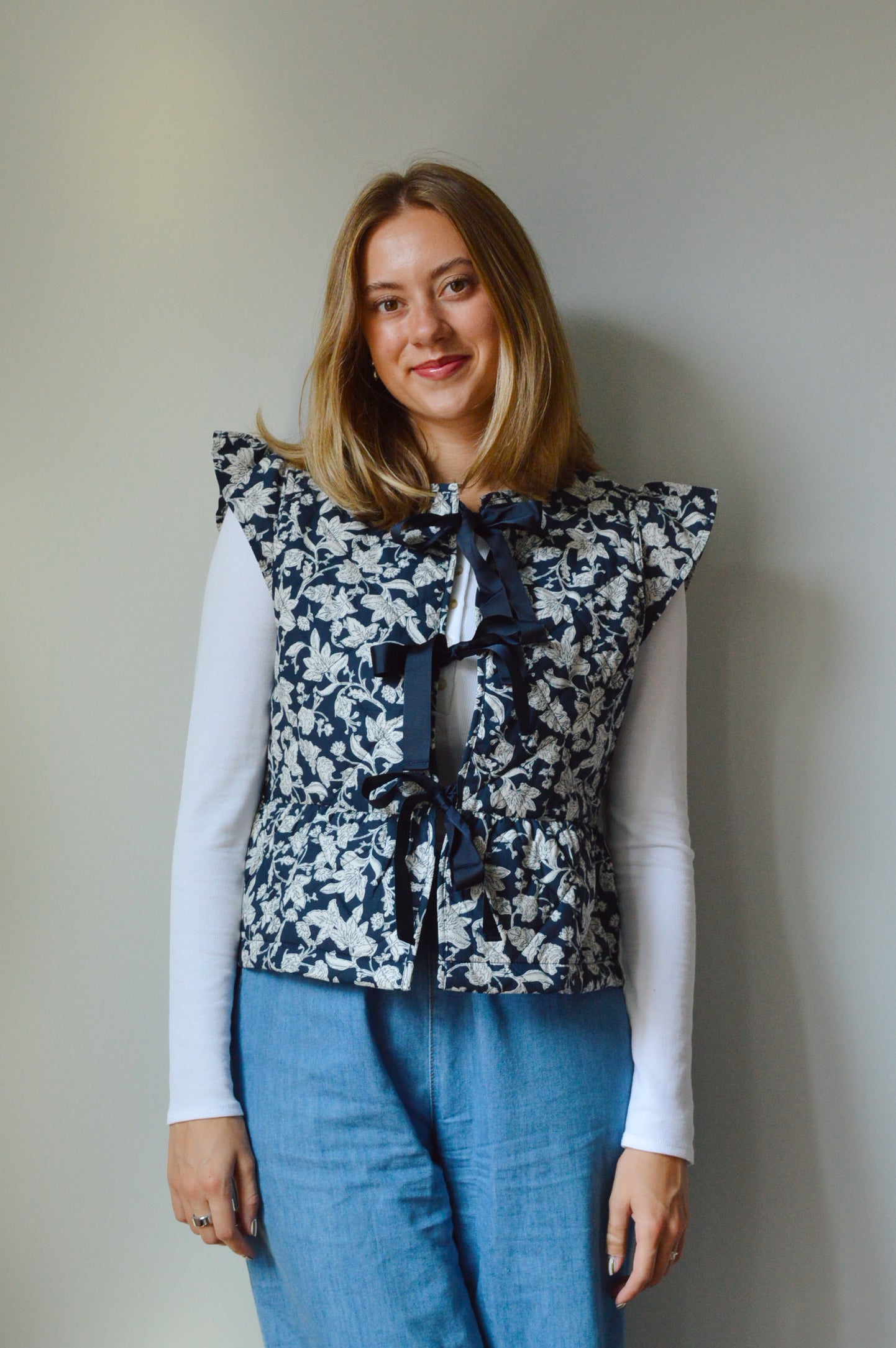 MIDNIGHT FLORAL VEST