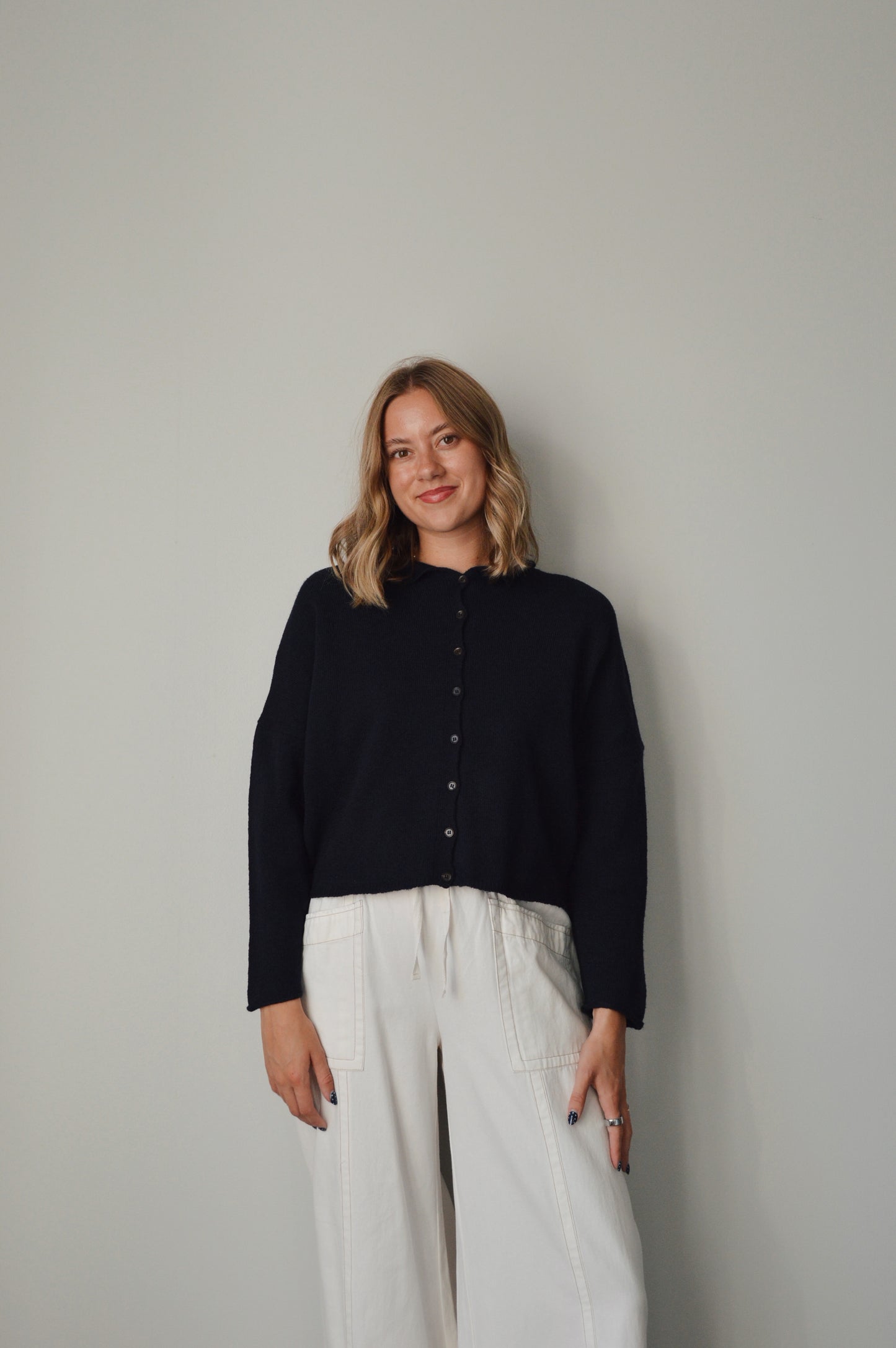 SUNDAY AFTERNOON NAVY CARDIGAN