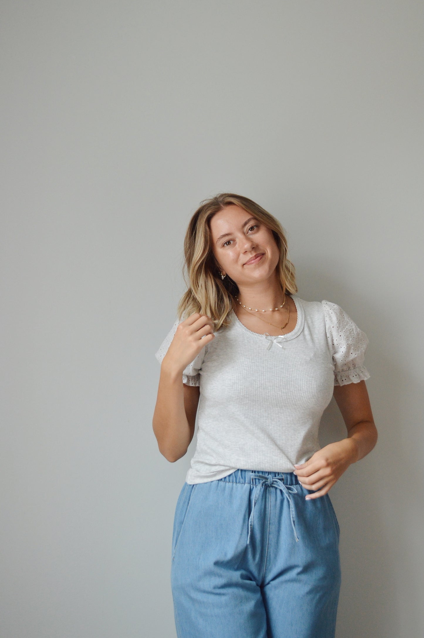 SALTY EYELET TOP