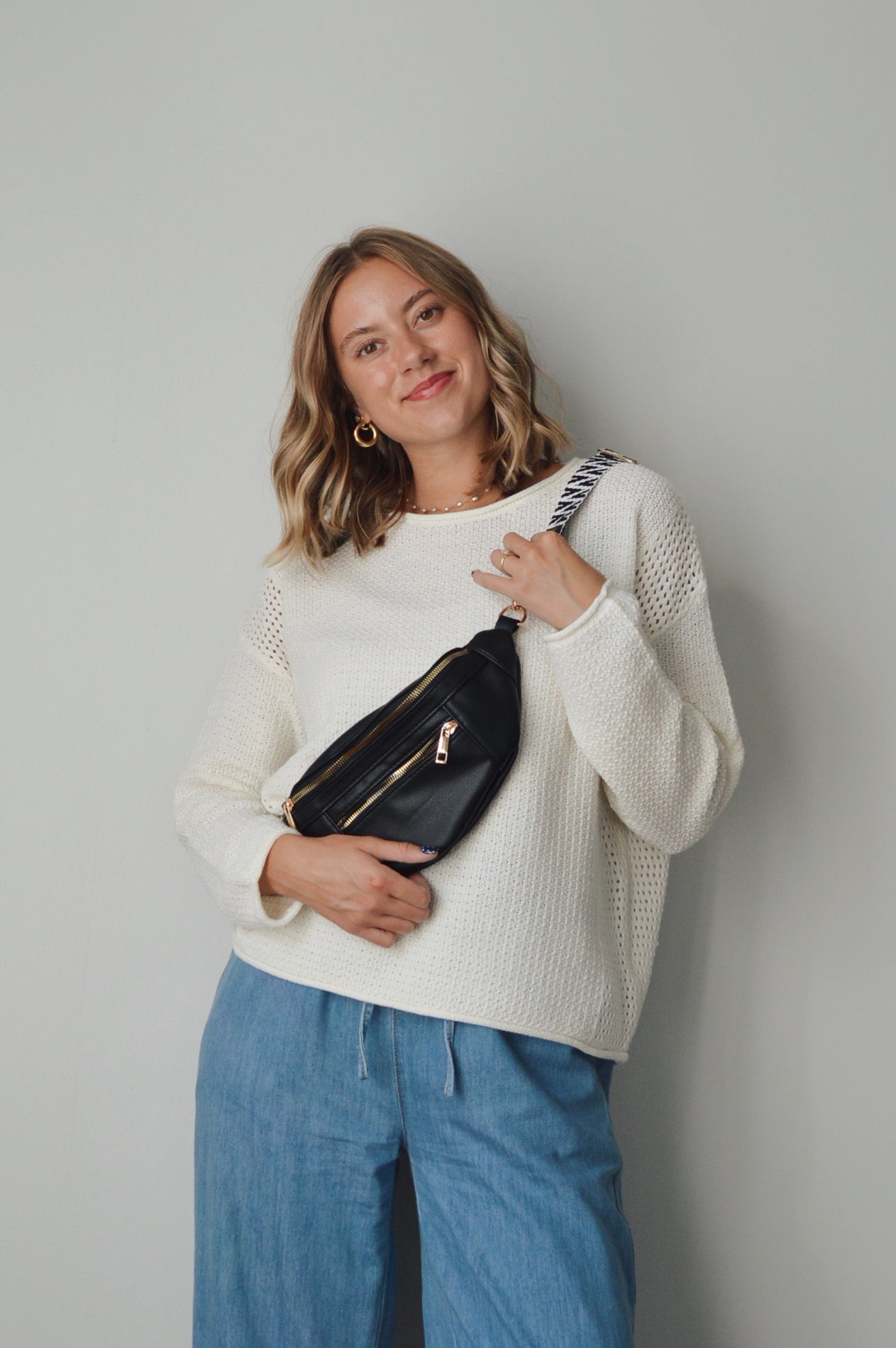 FAUX LEATHER FANNY PACK