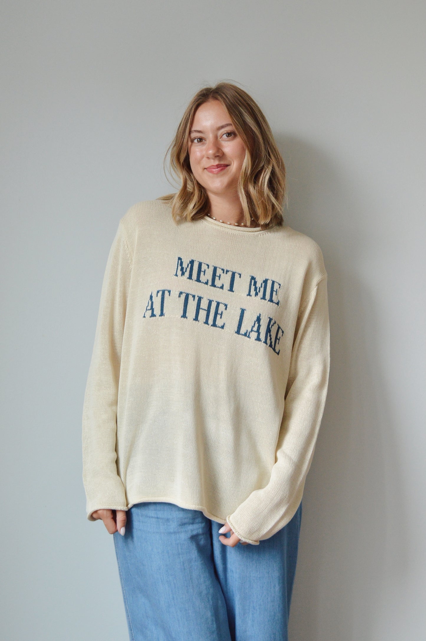 "MEET ME AT THE LAKE" SWEATER