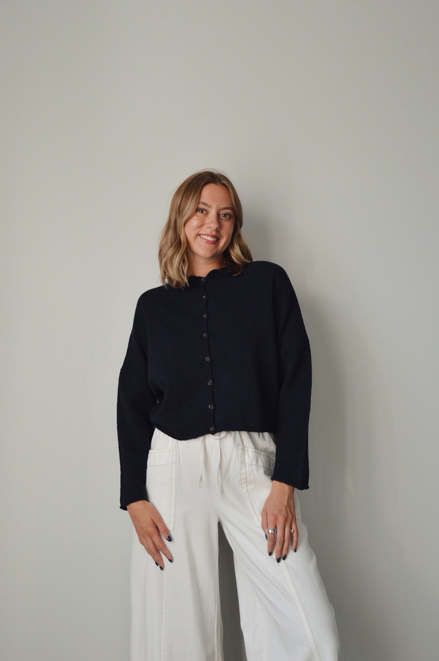 SUNDAY AFTERNOON NAVY CARDIGAN