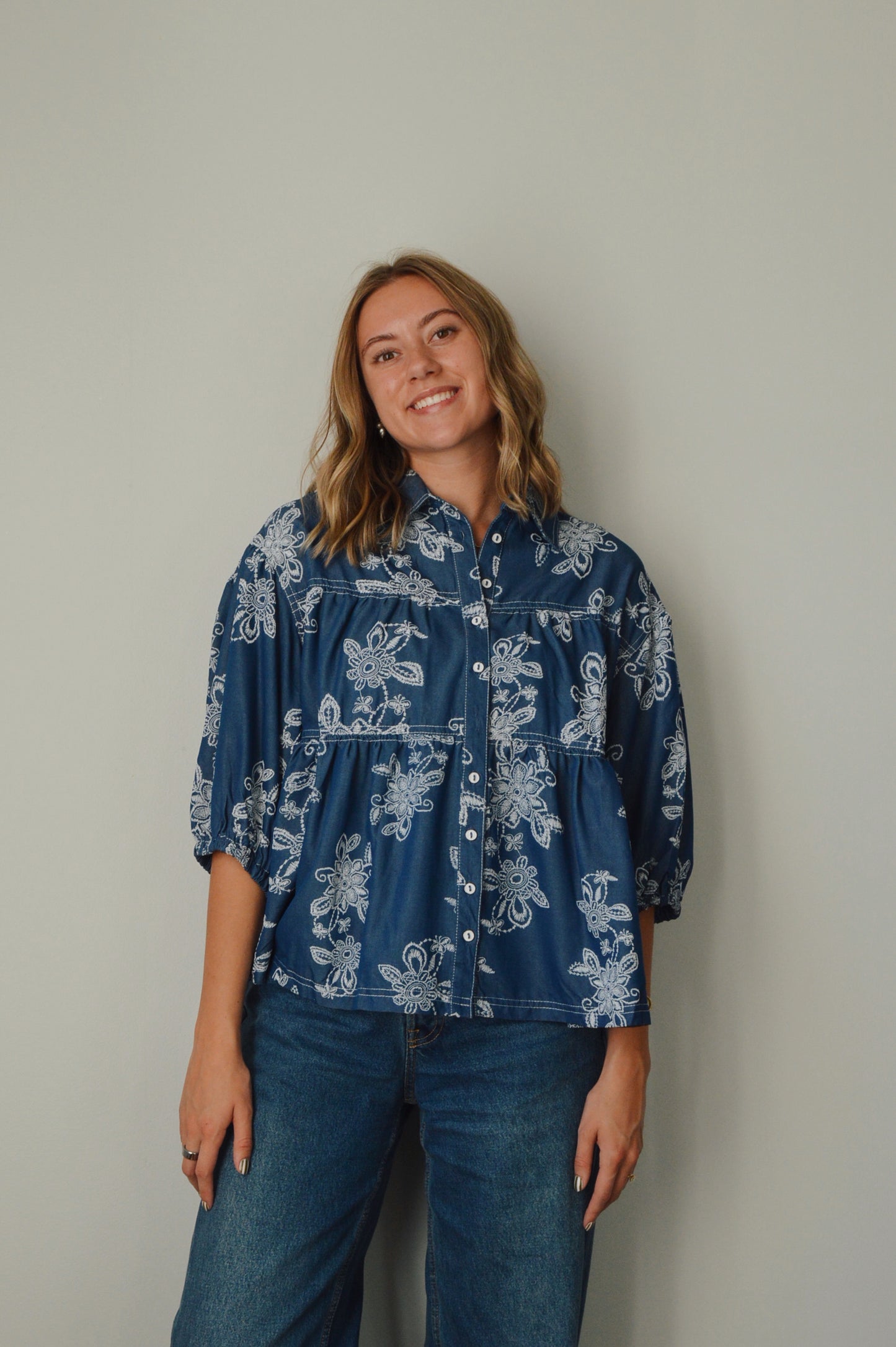 CHATEAU FLORAL BLOUSE