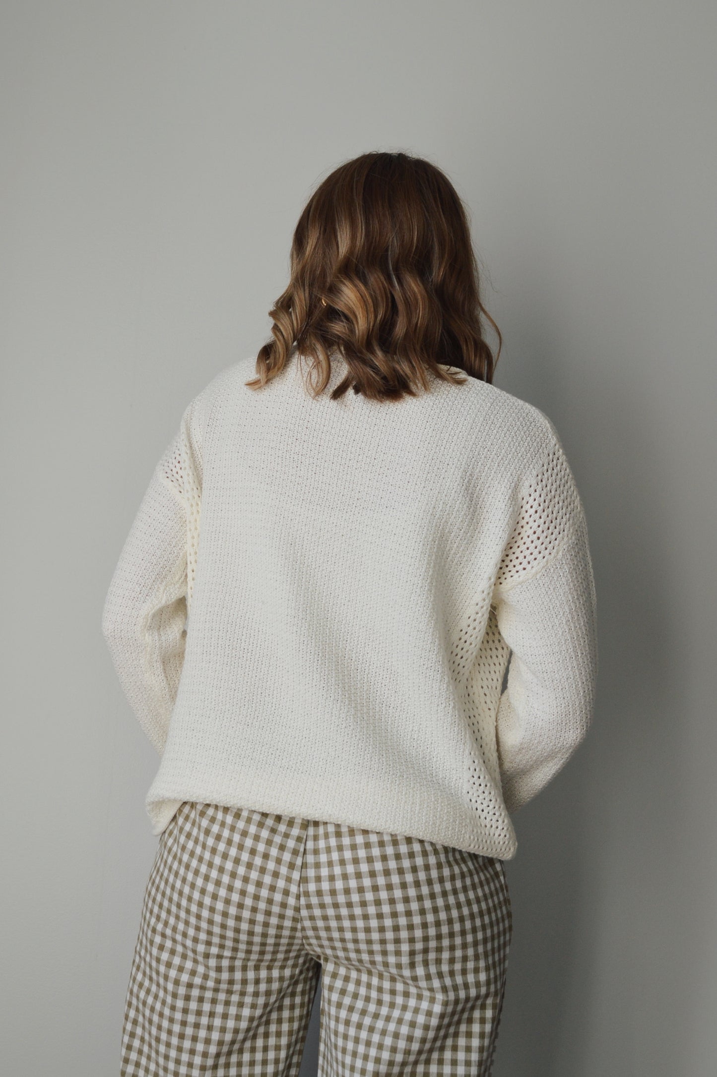 PLASTER WAFFLE KNIT SWEATER