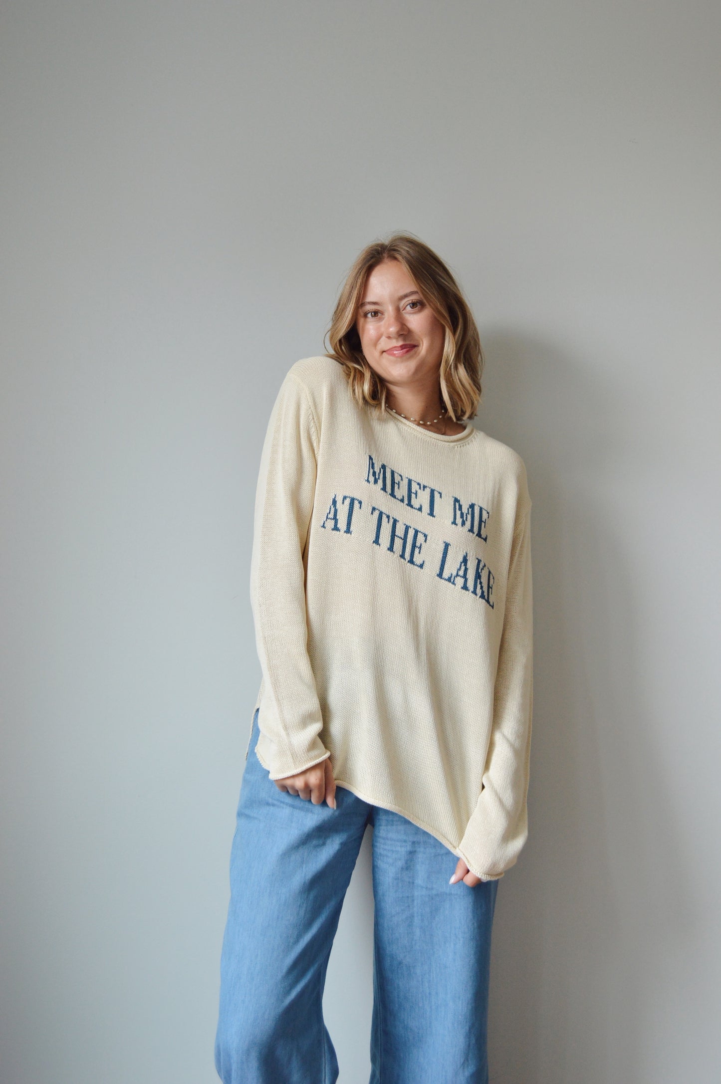 "MEET ME AT THE LAKE" SWEATER