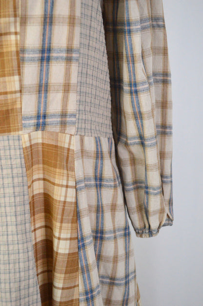 OUT WEST PLAID MAXI DRESS