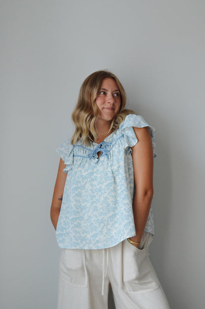 BLUE TOILE BLOUSE