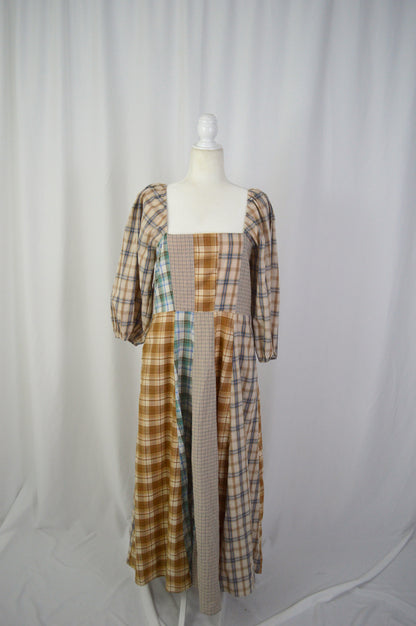 OUT WEST PLAID MAXI DRESS