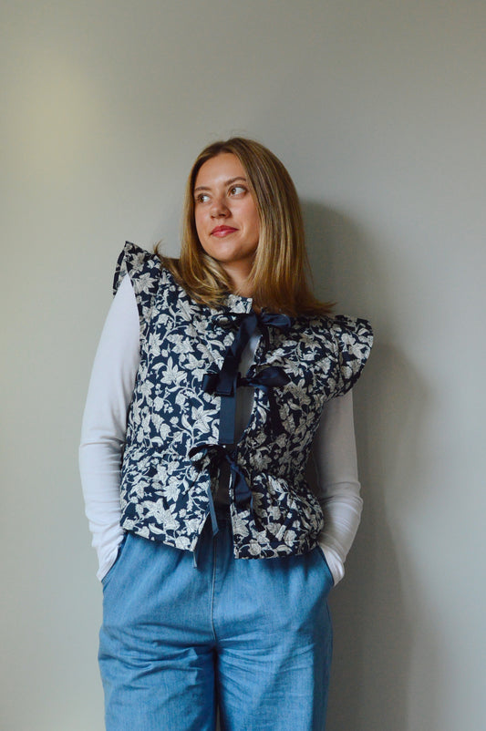MIDNIGHT FLORAL VEST