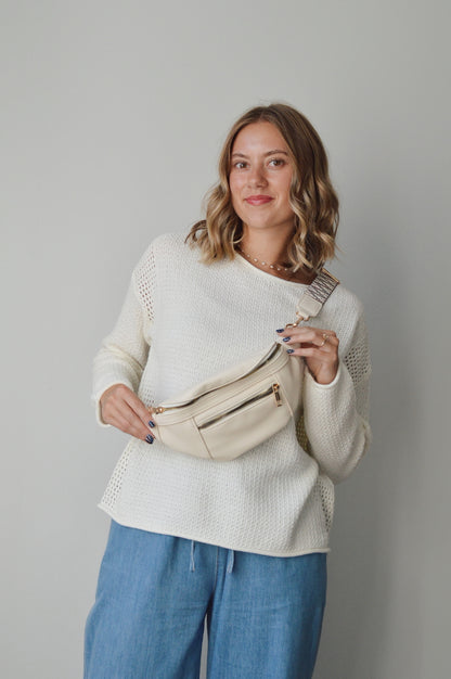 FAUX LEATHER FANNY PACK