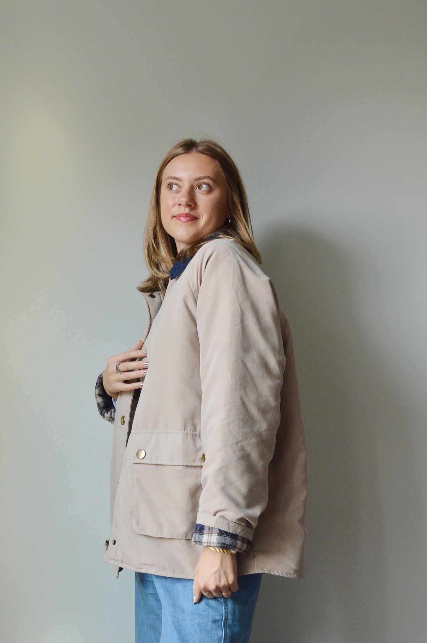 TAUPE FISHERMAN JACKET