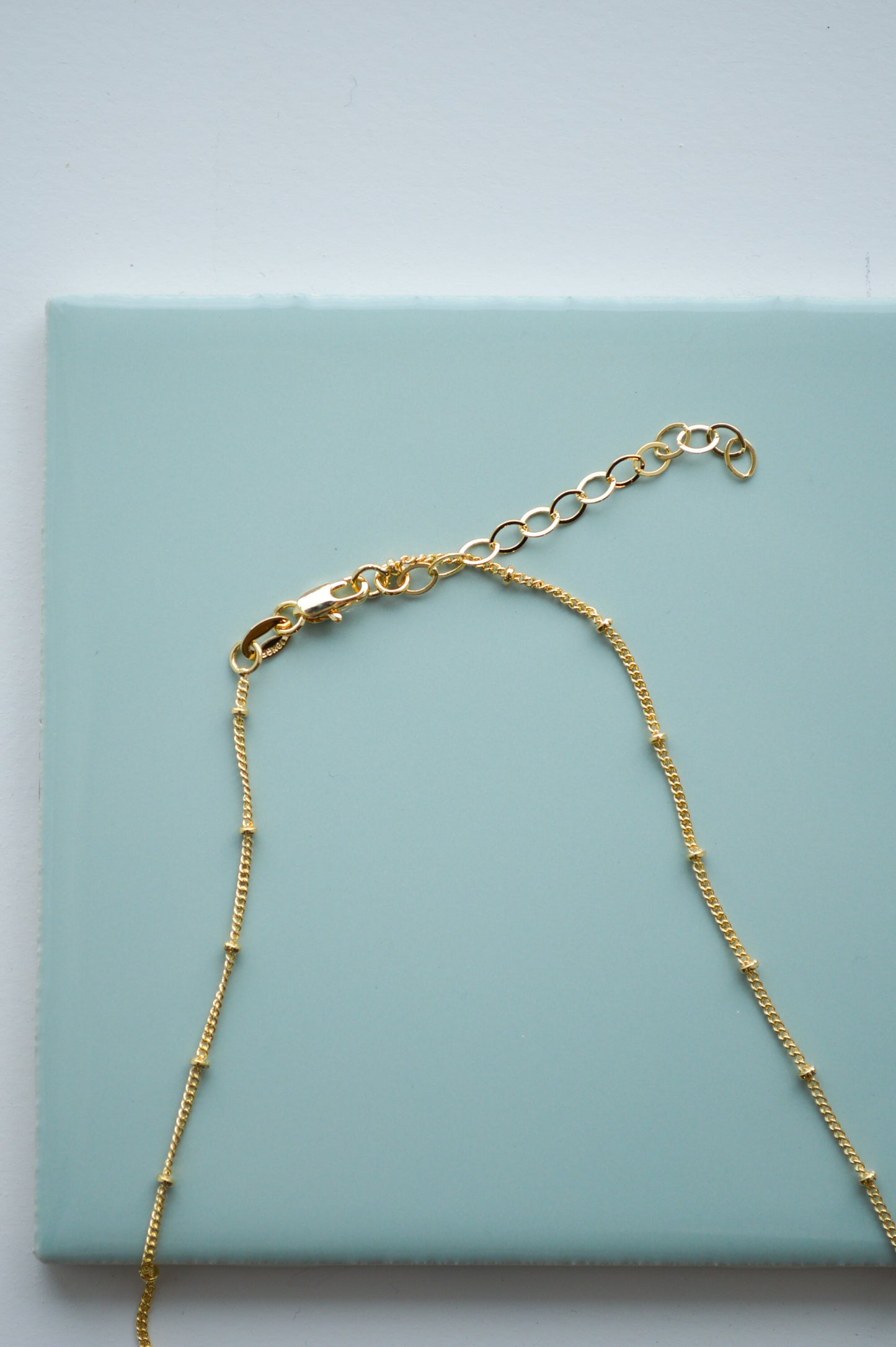 hattie ball & chain gold necklace