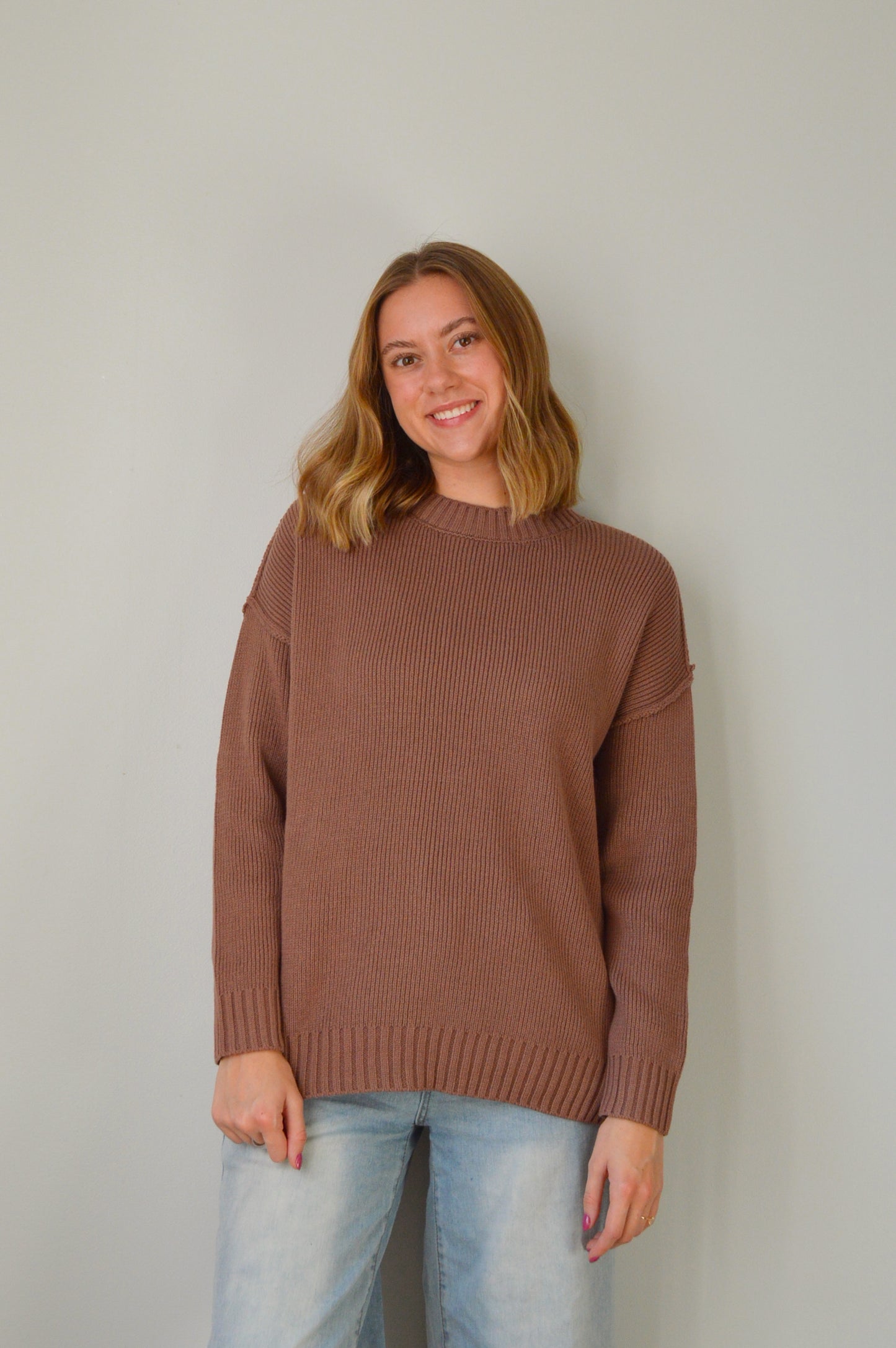 TIRAMISU CLASSIC RIBBED SWEATER
