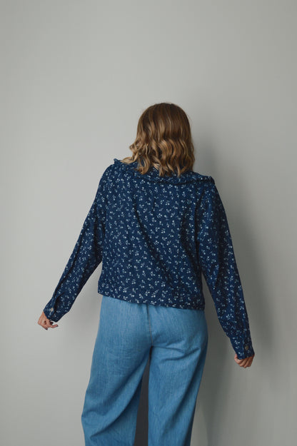 CLAUDIA FLORAL DENIM JACKET