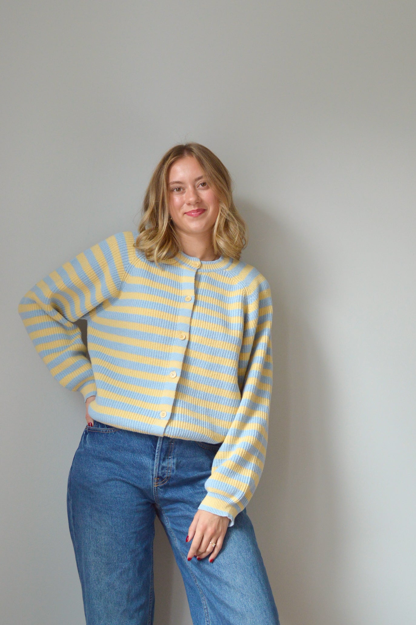 SUNNY DAY STRIPED CARDIGAN