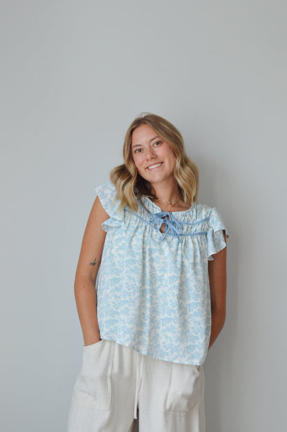 BLUE TOILE BLOUSE