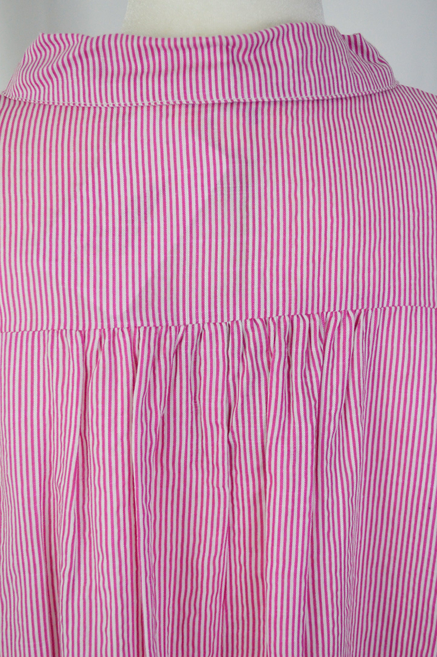 + RASPBERRY STRIPED BUTTON DOWN