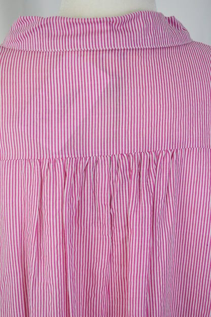 + RASPBERRY STRIPED BUTTON DOWN