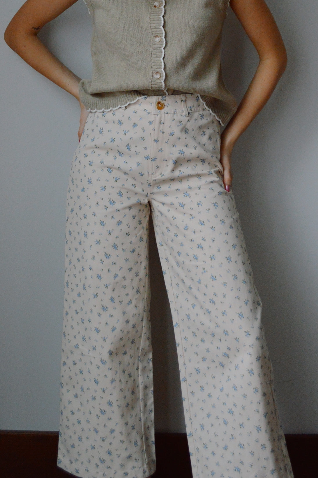 FORGET ME NOT FLORAL PANTS