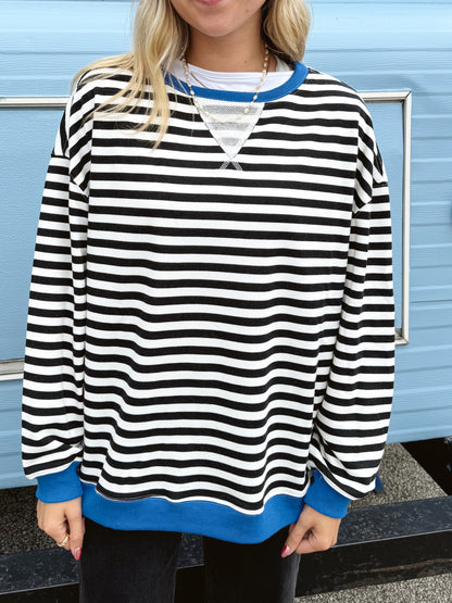 LANDRY STRIPED SWEATSHIRT