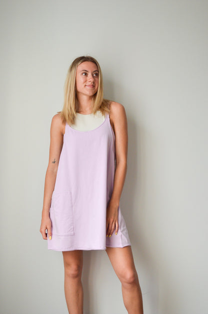 libby lilac athletic mini dress