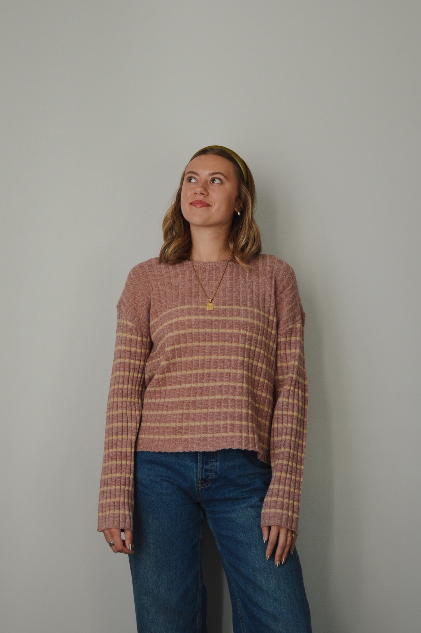 STRAWBERRY LEMONADE STRIPED SWEATER