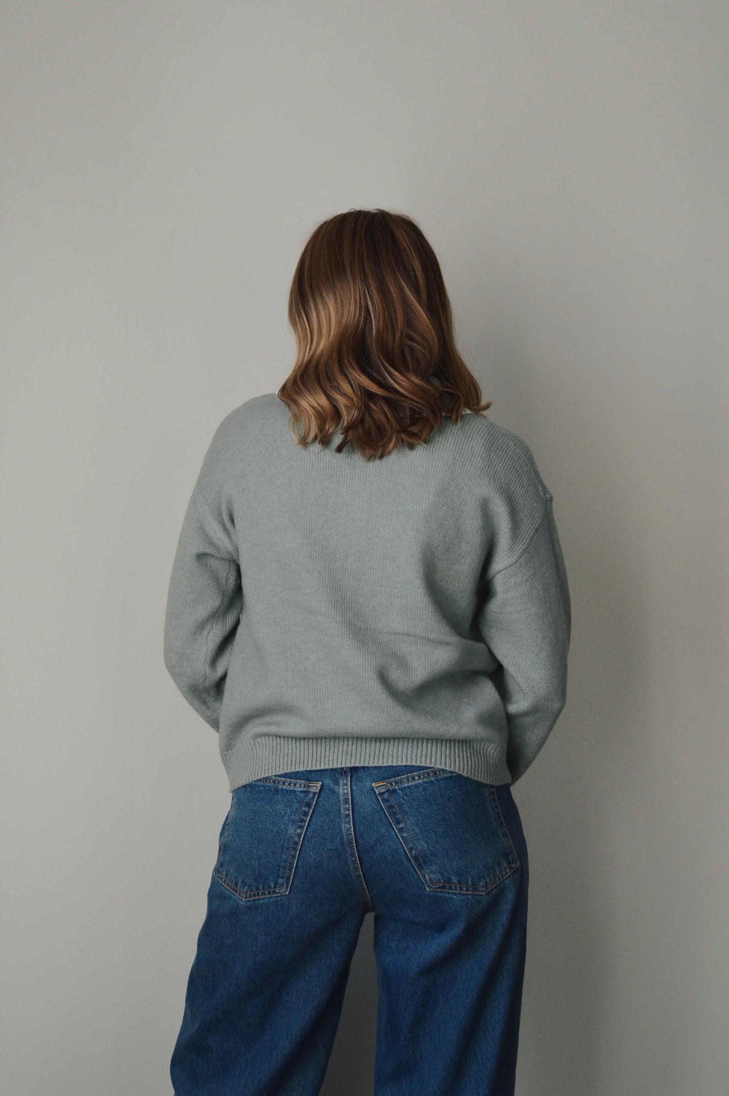 WINTER SAGE POLO SWEATER