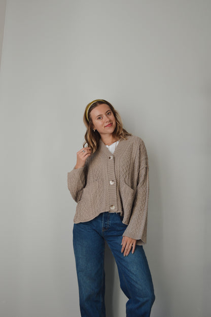 WALNUT CREEK CABLE KNIT CARDIGAN