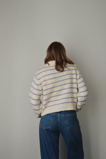 EAST COAST AUTUMN STRIPED CARDIGAN