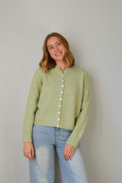 MATCHA GREEN CARDIGAN