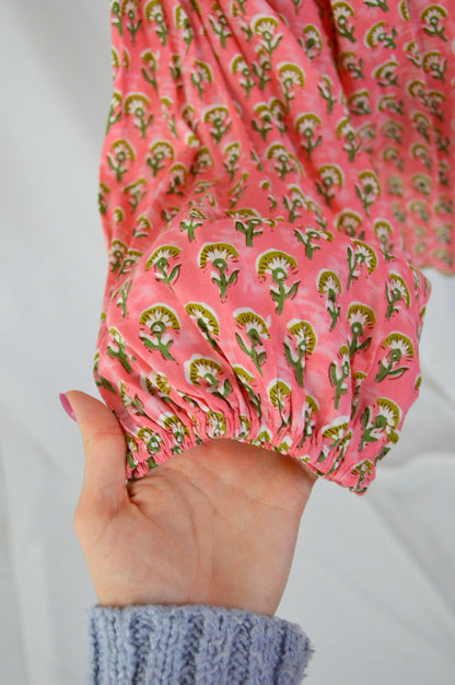 MARTHA'S VINEYARD PRINTED BLOUSE