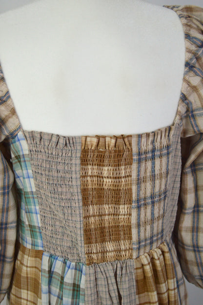 OUT WEST PLAID MAXI DRESS