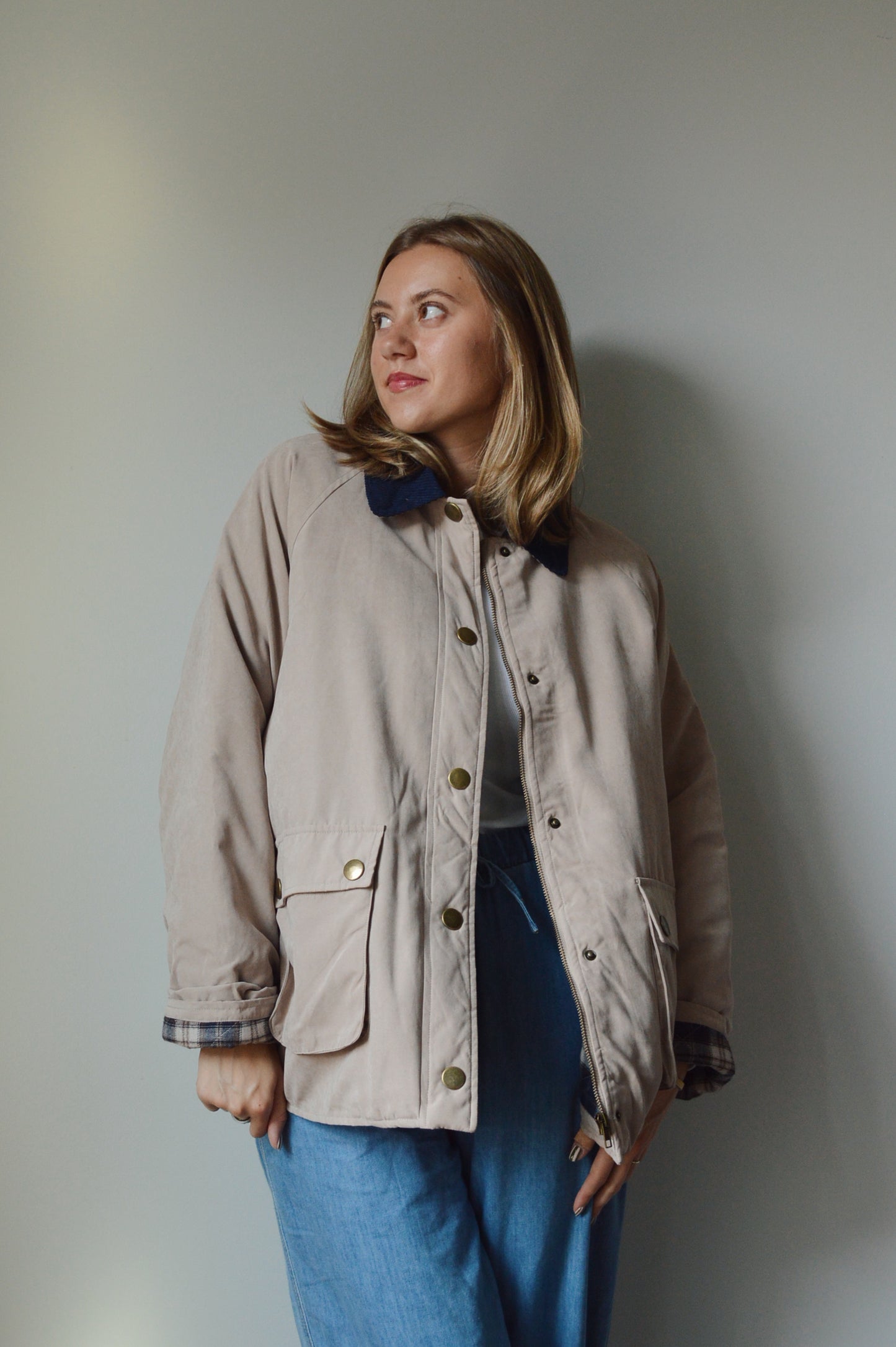 TAUPE FISHERMAN JACKET