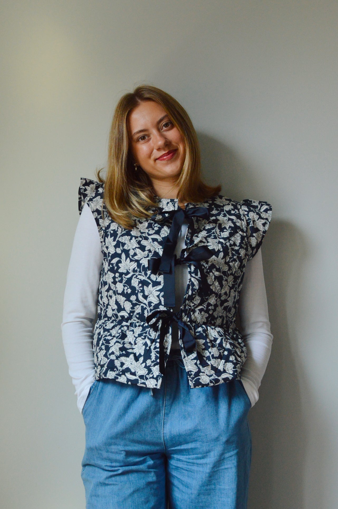 MIDNIGHT FLORAL VEST