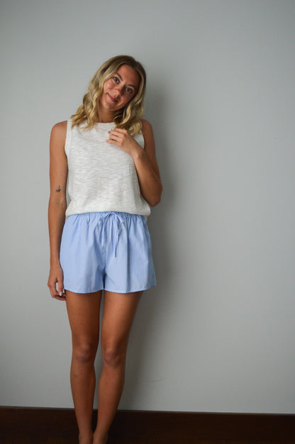 CAPE COD BLUE STRIPED SHORTS