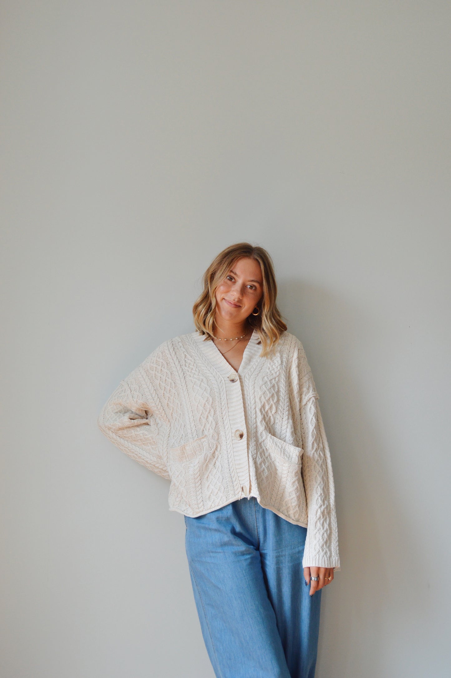 FRANCES CREAM CARDIGAN