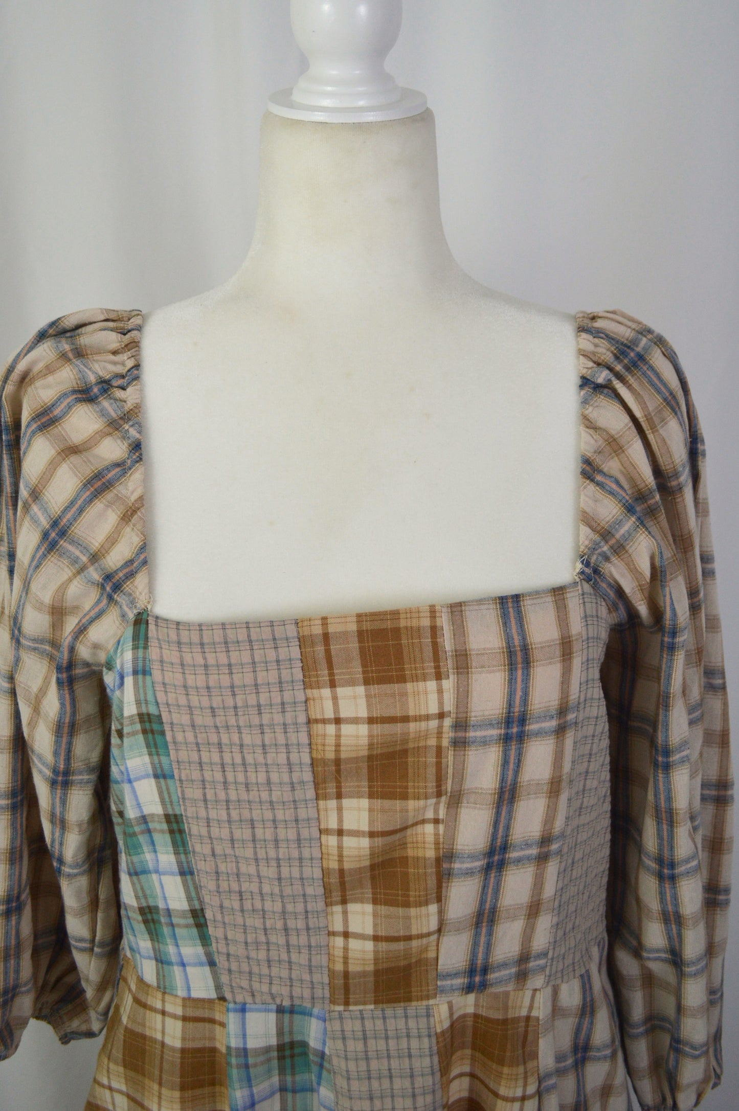 OUT WEST PLAID MAXI DRESS