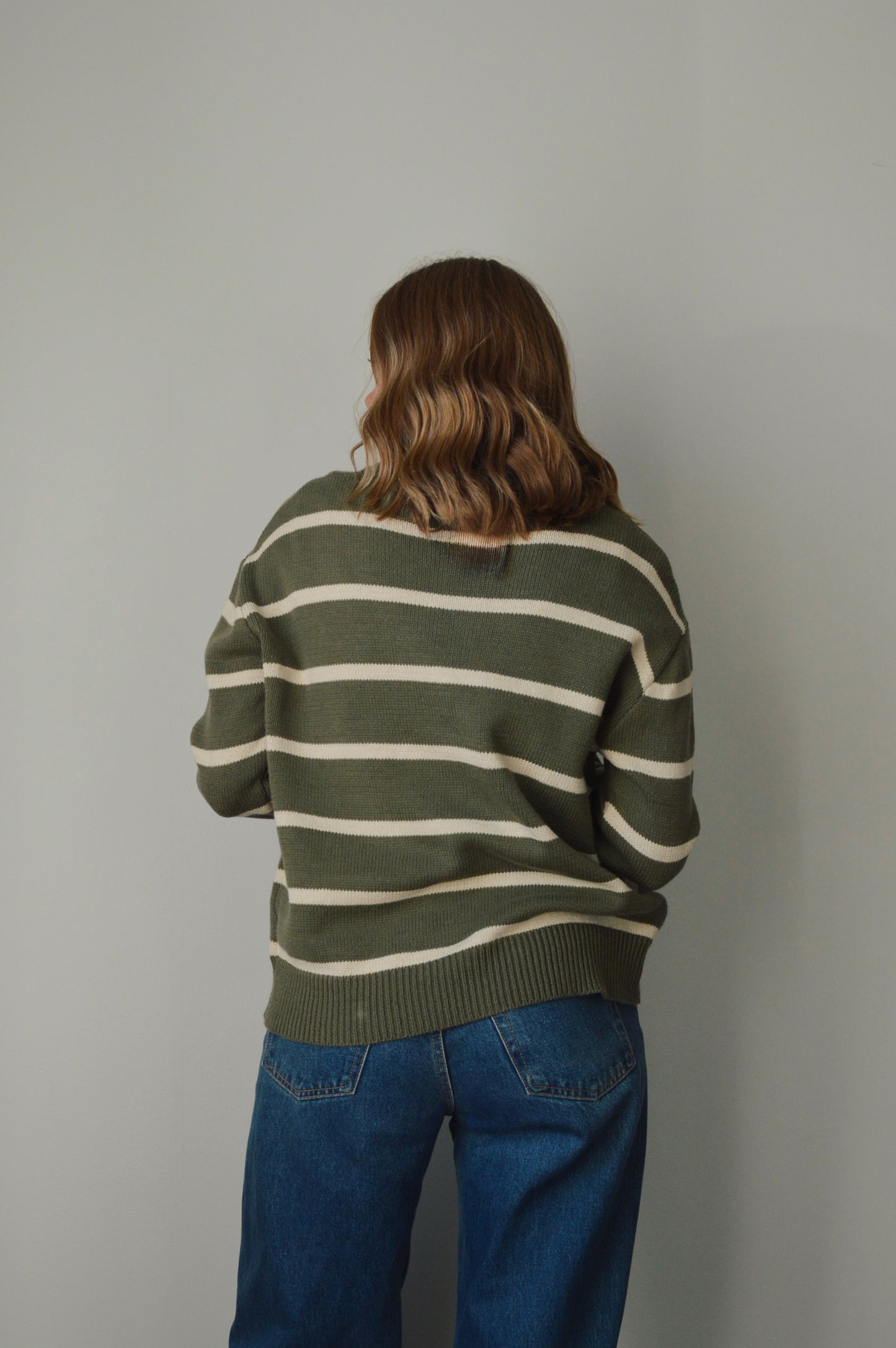 OLIVE BRANCH STRIPED SWEATER