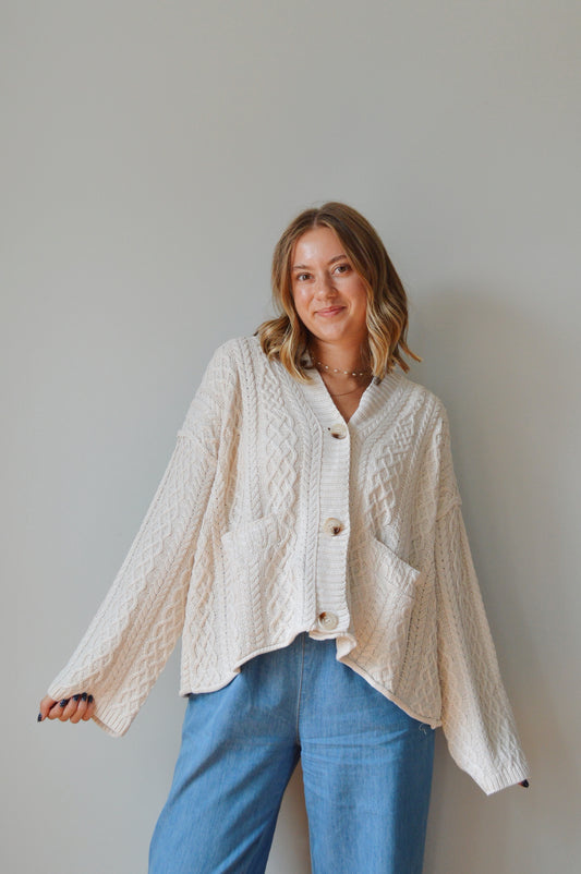 FRANCES CREAM CARDIGAN