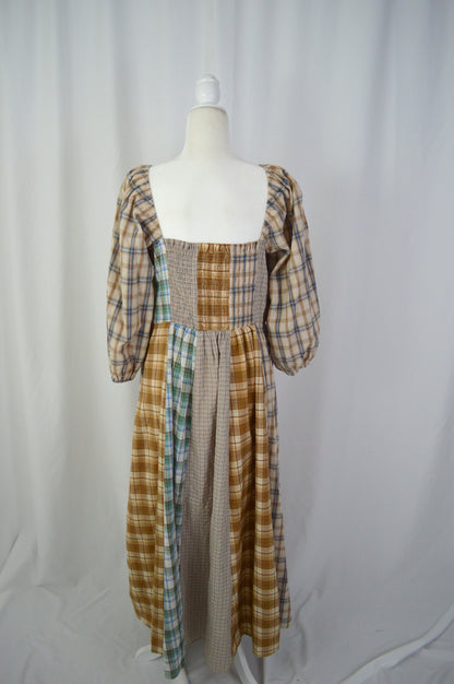 OUT WEST PLAID MAXI DRESS