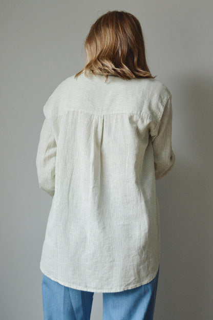 BAMBOO STRIPED BUTTON DOWN