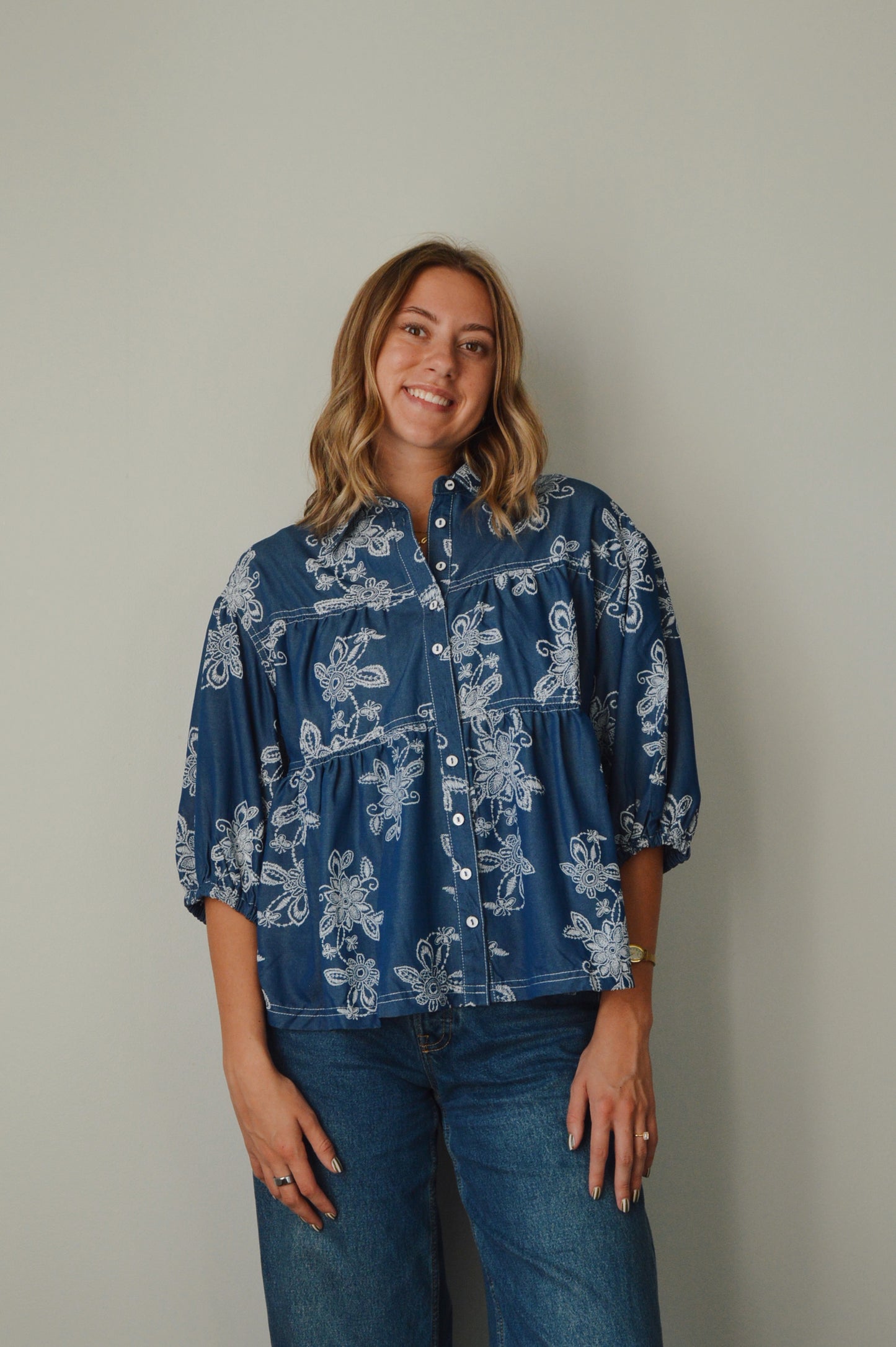 CHATEAU FLORAL BLOUSE