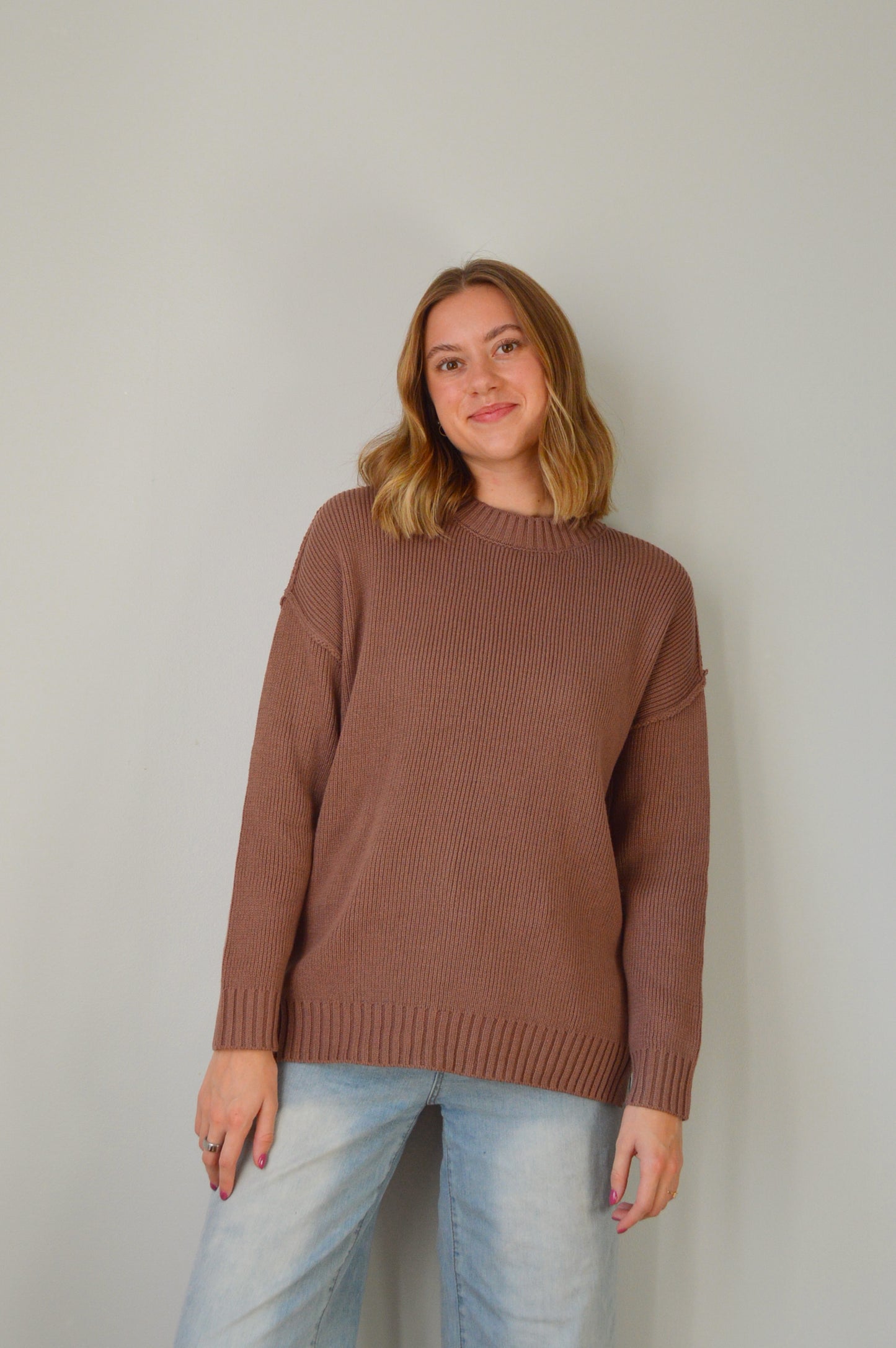 TIRAMISU CLASSIC RIBBED SWEATER