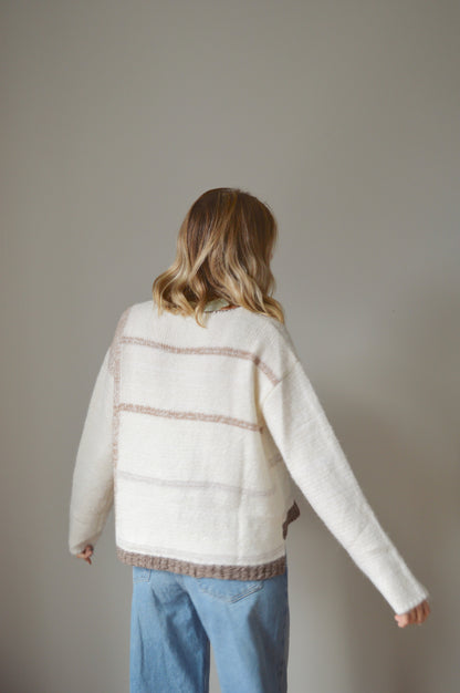 OAT STRIPED SWEATER